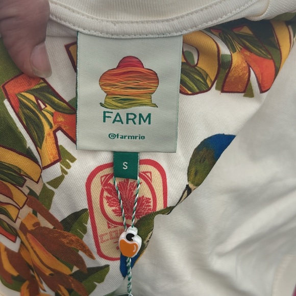 FARM Rio Amazonia tropical 100% cotton women t shirt - Picture 14 of 15